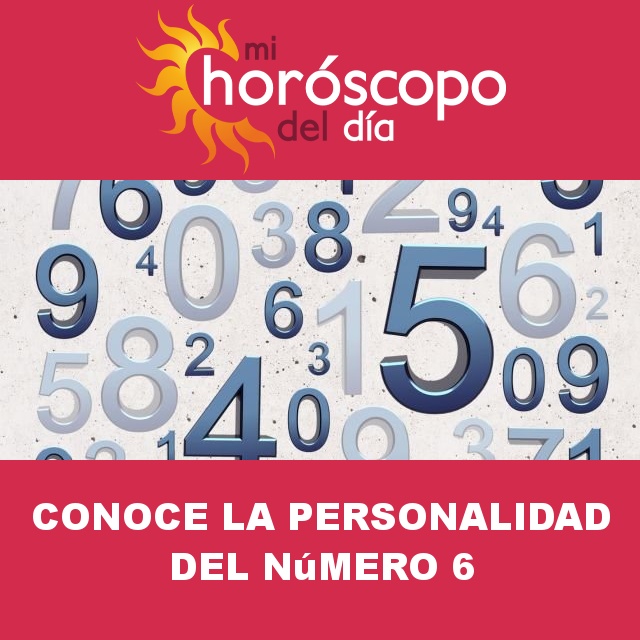 Retrato numerológico del número 6.