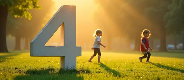 ¿Cómo influye el número 4 en la numerología?