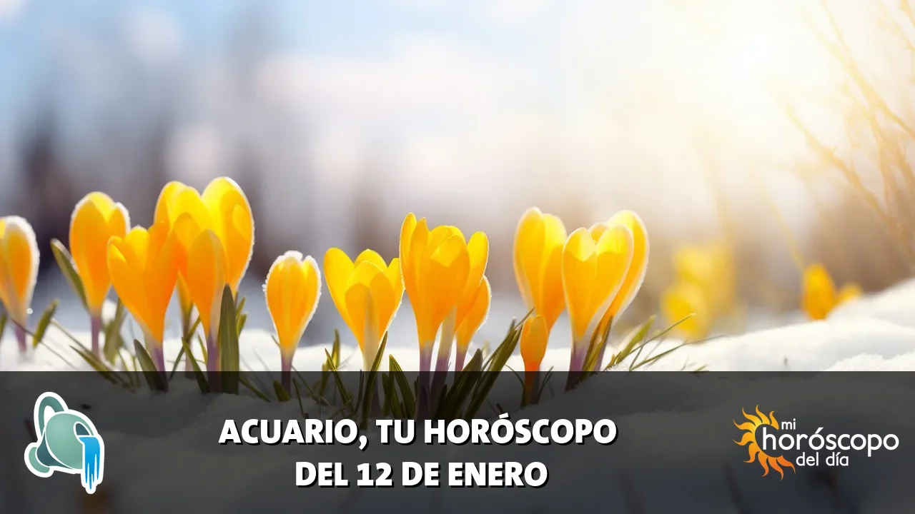 Horóscopo de Acuario del lunes 12 de enero de 2026