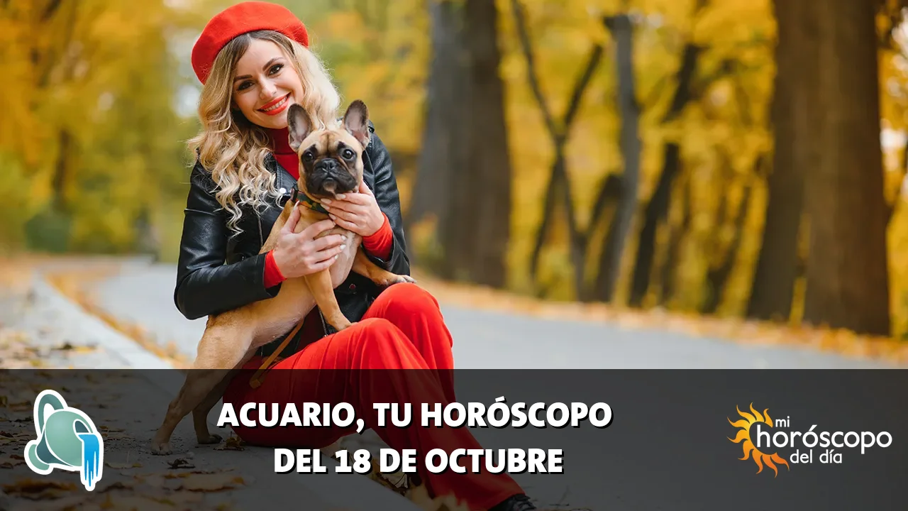 Horóscopo de Acuario del domingo 18 de octubre de 2026