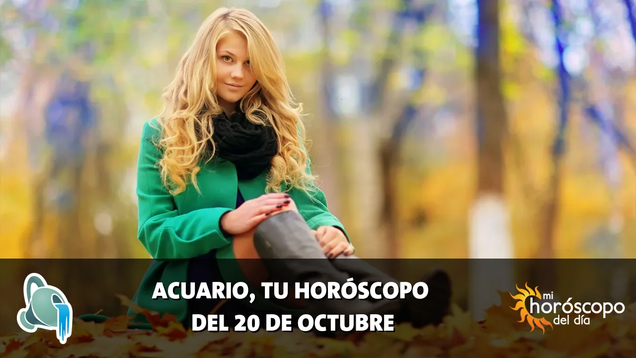 Horóscopo de Acuario del martes 20 de octubre de 2026
