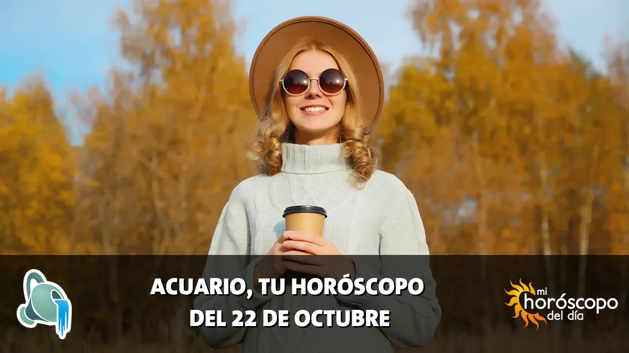 Horóscopo de Acuario del jueves 22 de octubre de 2026