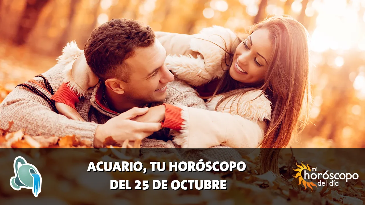 Horóscopo de Acuario del domingo 25 de octubre de 2026