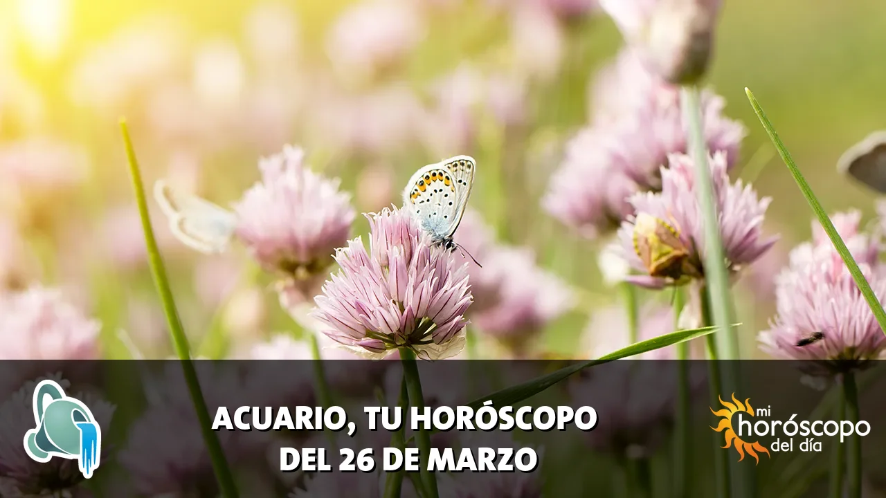 Horóscopo de Acuario del jueves 26 de marzo de 2026