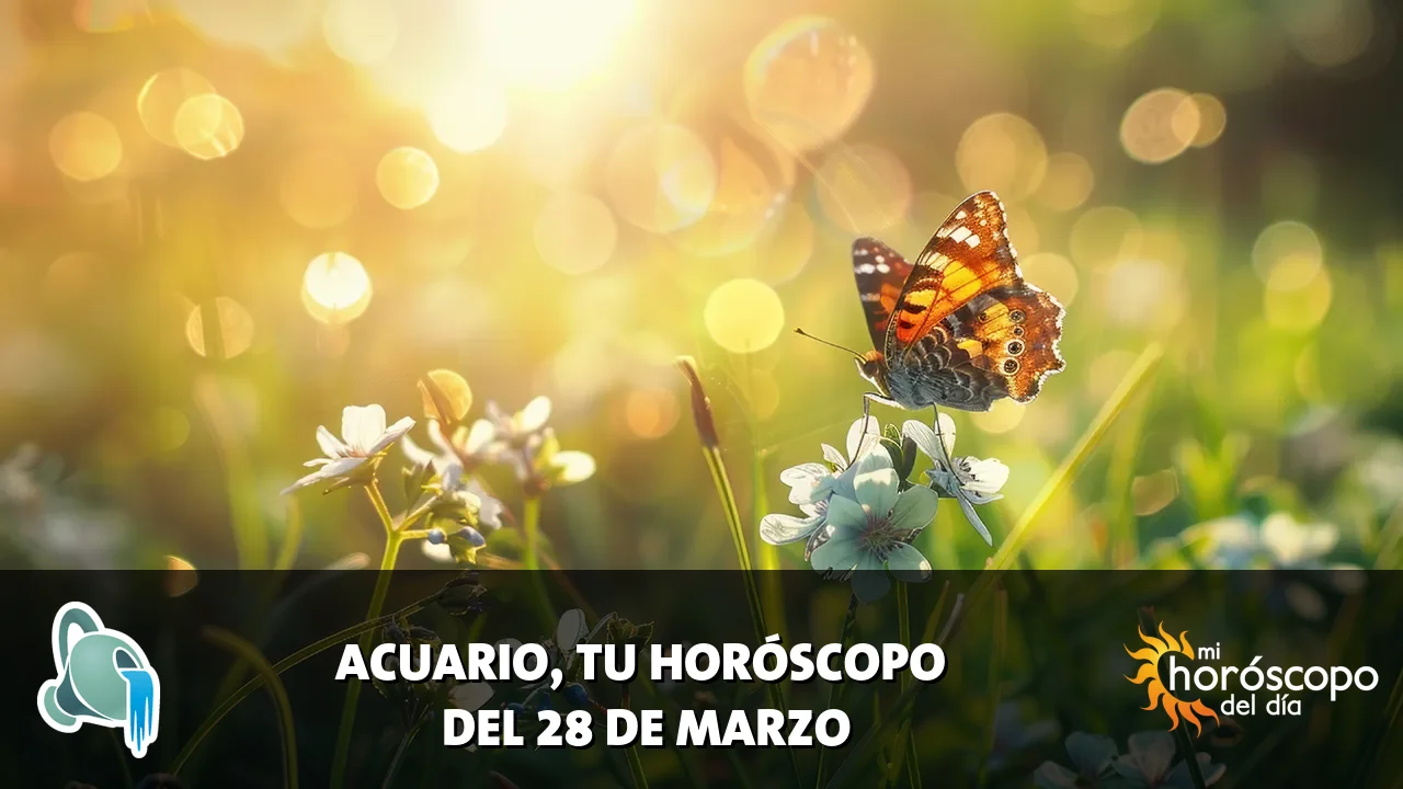 Horóscopo de Acuario del sábado 28 de marzo de 2026