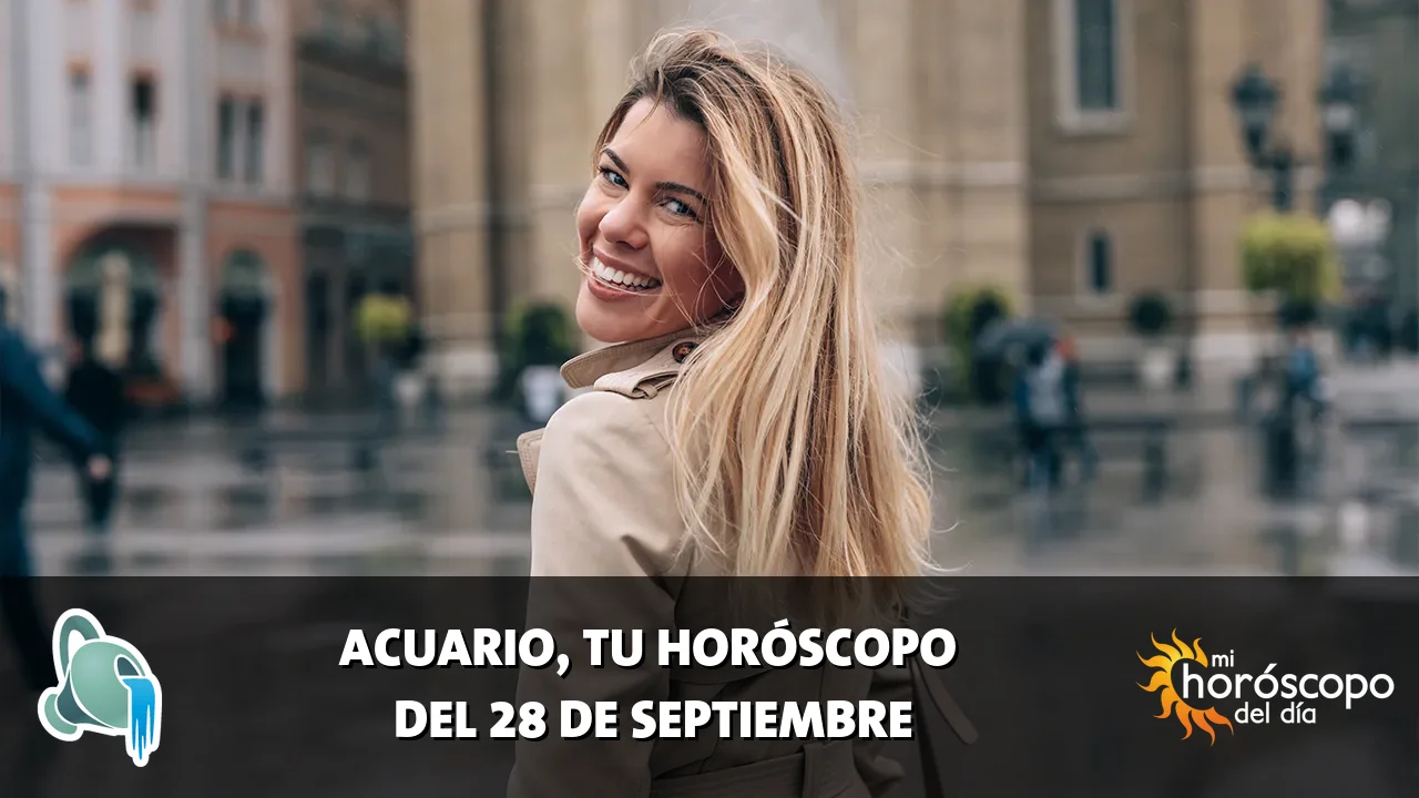 Horóscopo de Acuario del lunes 28 de septiembre de 2026