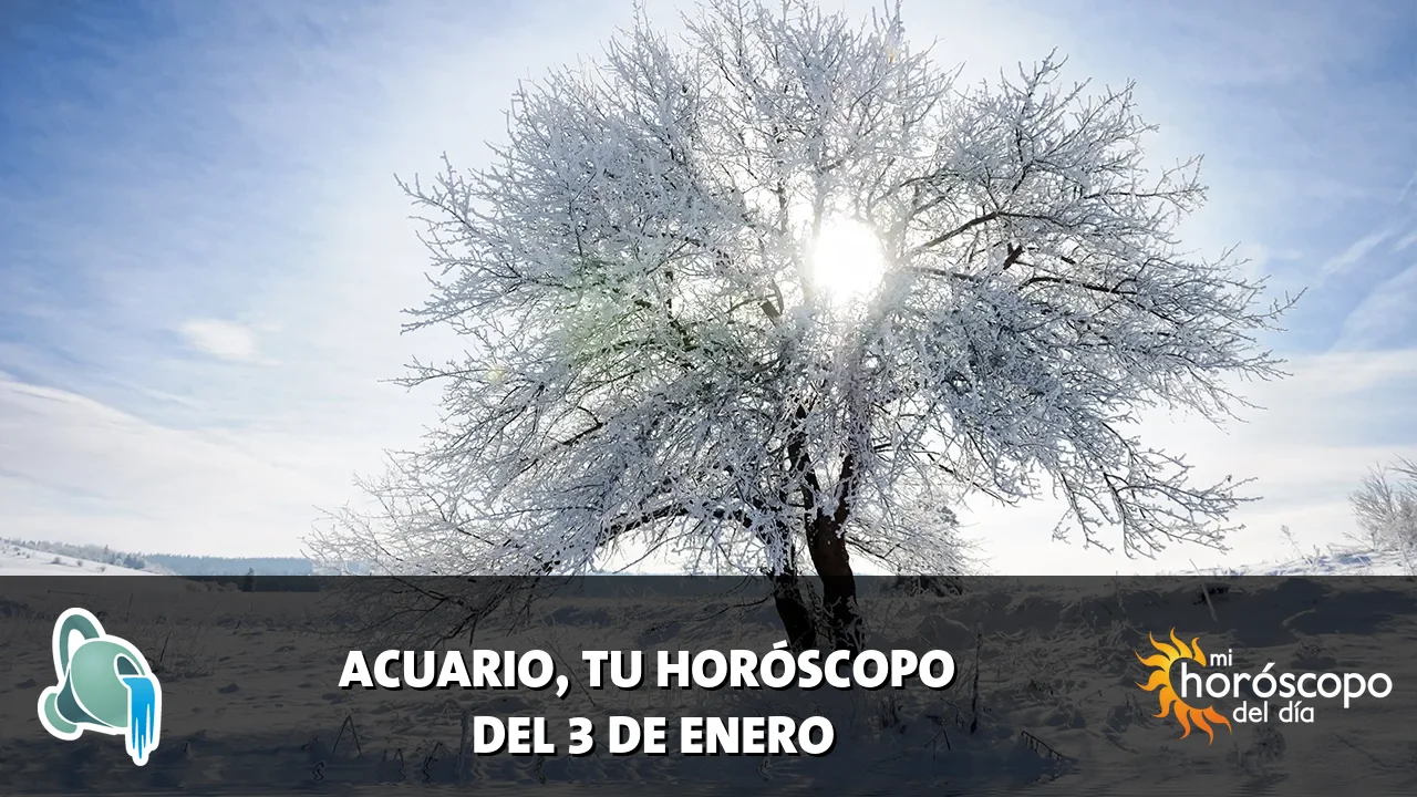 Horóscopo de Acuario del sábado 3 de enero de 2026