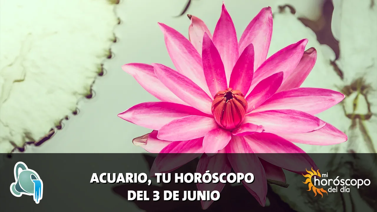 Horóscopo de Acuario del miércoles 3 de junio de 2026