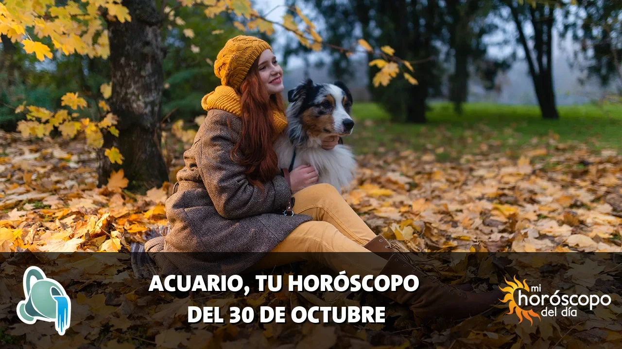 Horóscopo de Acuario del viernes 30 de octubre de 2026
