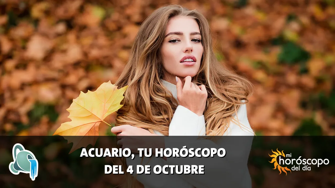 Horóscopo de Acuario del domingo 4 de octubre de 2026