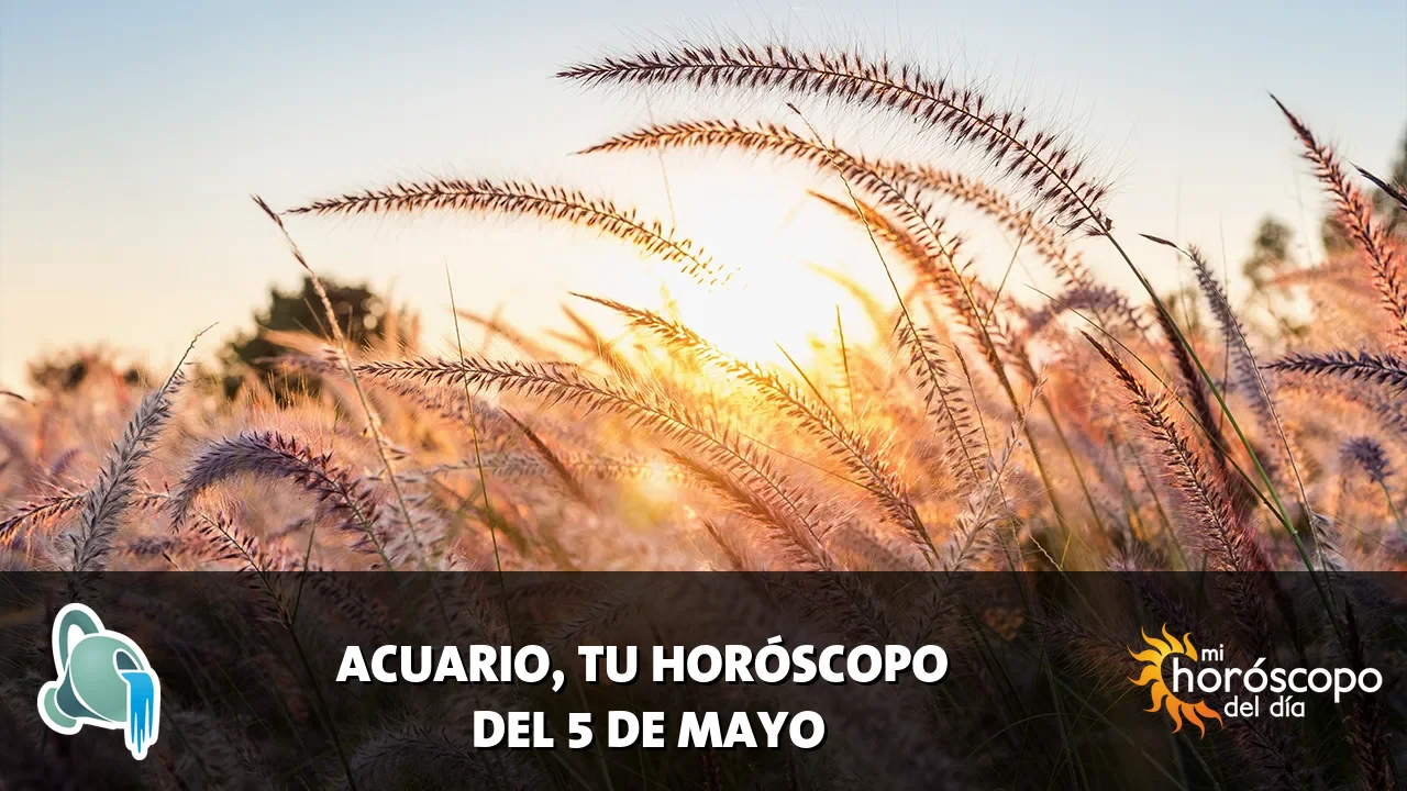 Horóscopo de Acuario del martes 5 de mayo de 2026
