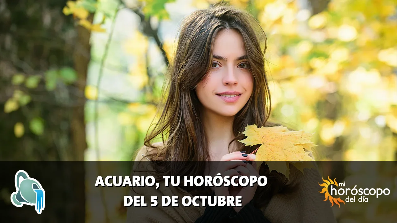 Horóscopo de Acuario del lunes 5 de octubre de 2026