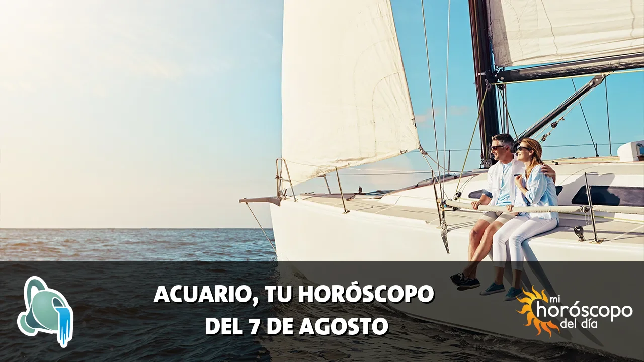 Horóscopo de Acuario del viernes 7 de agosto de 2026