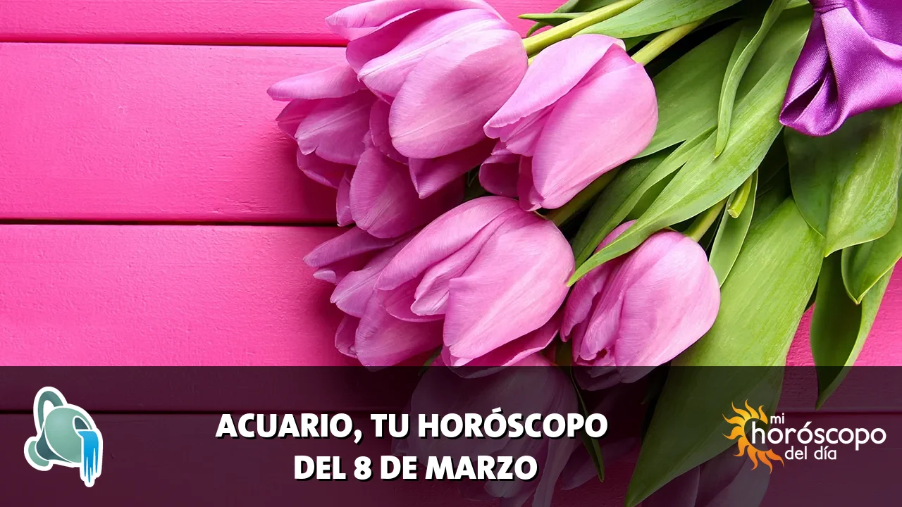 Horóscopo de Acuario del domingo 8 de marzo de 2026