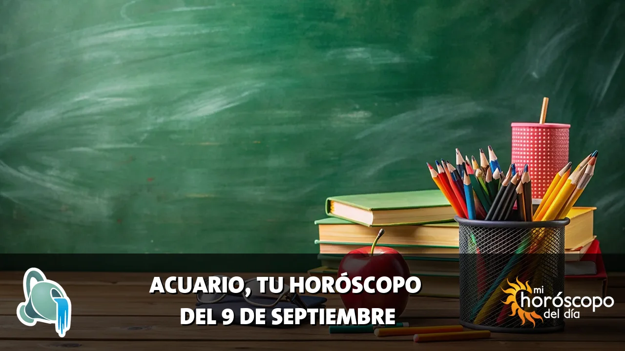 Horóscopo de Acuario del miércoles 9 de septiembre de 2026