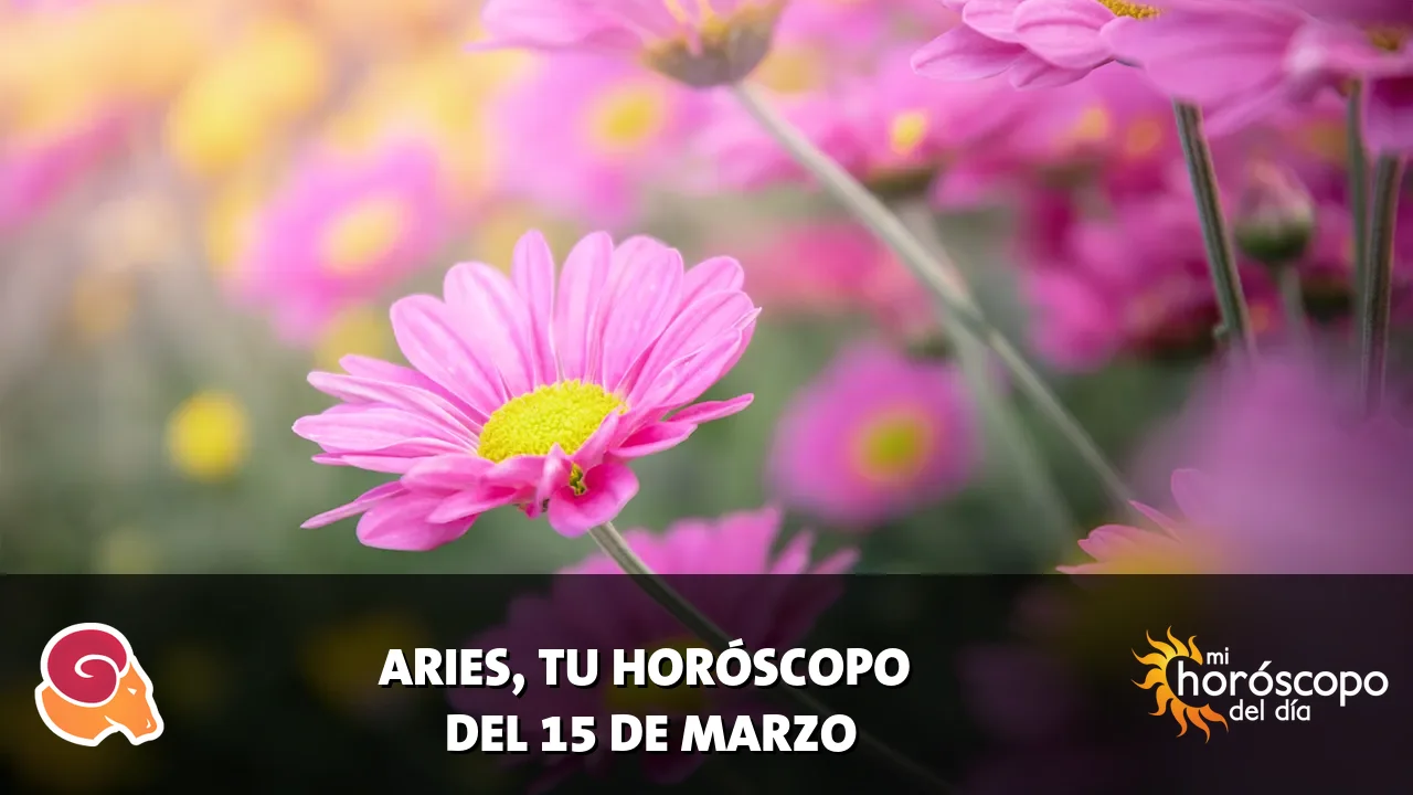 Horóscopo de Aries del domingo 15 de marzo de 2026