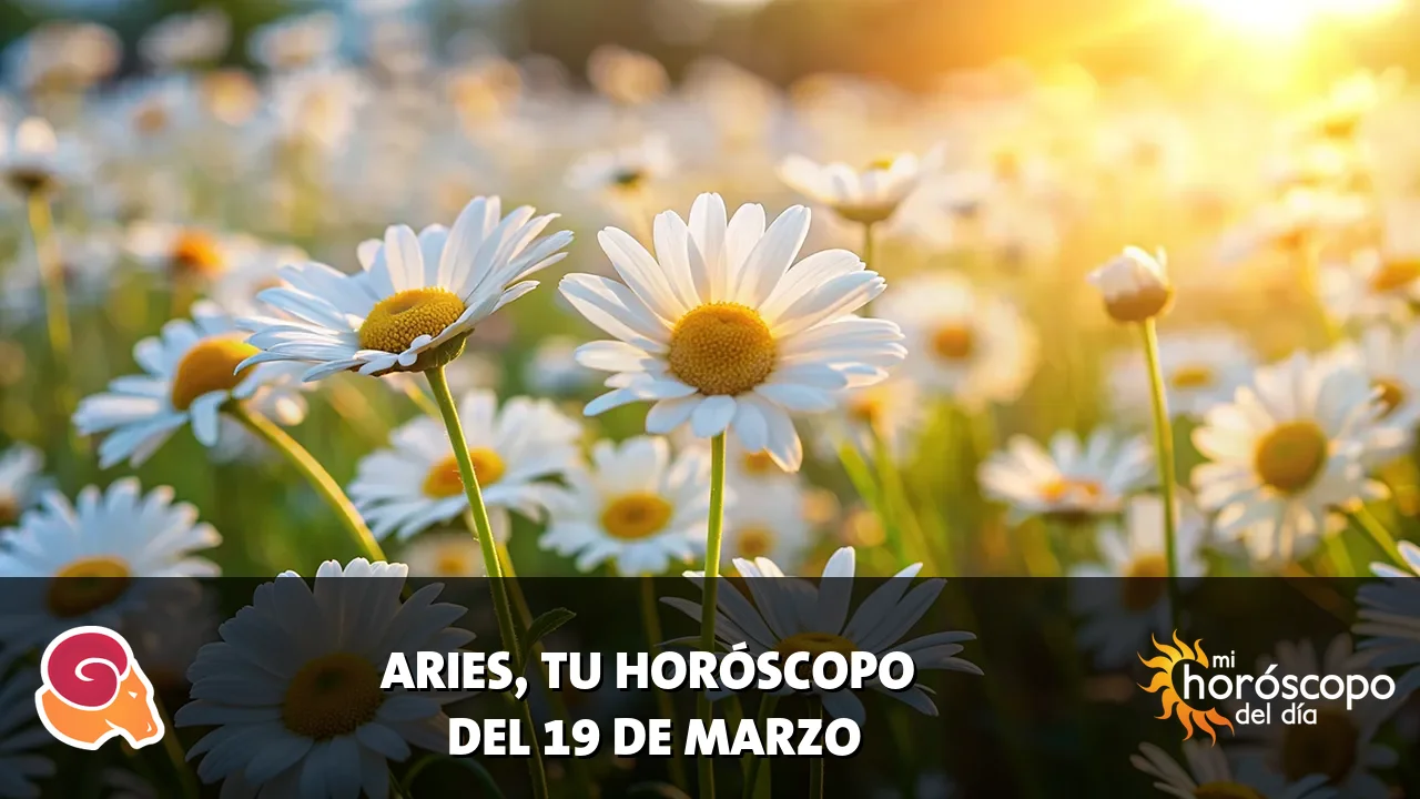 Horóscopo de Aries del jueves 19 de marzo de 2026