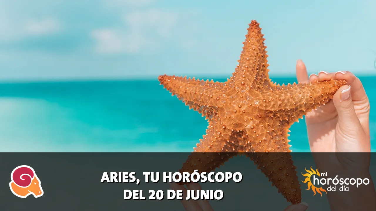 Horóscopo de Aries del sábado 20 de junio de 2026