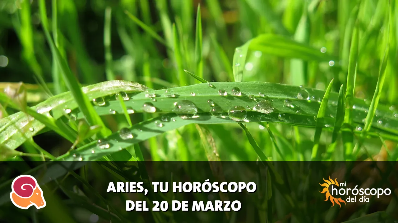 Horóscopo de Aries del viernes 20 de marzo de 2026