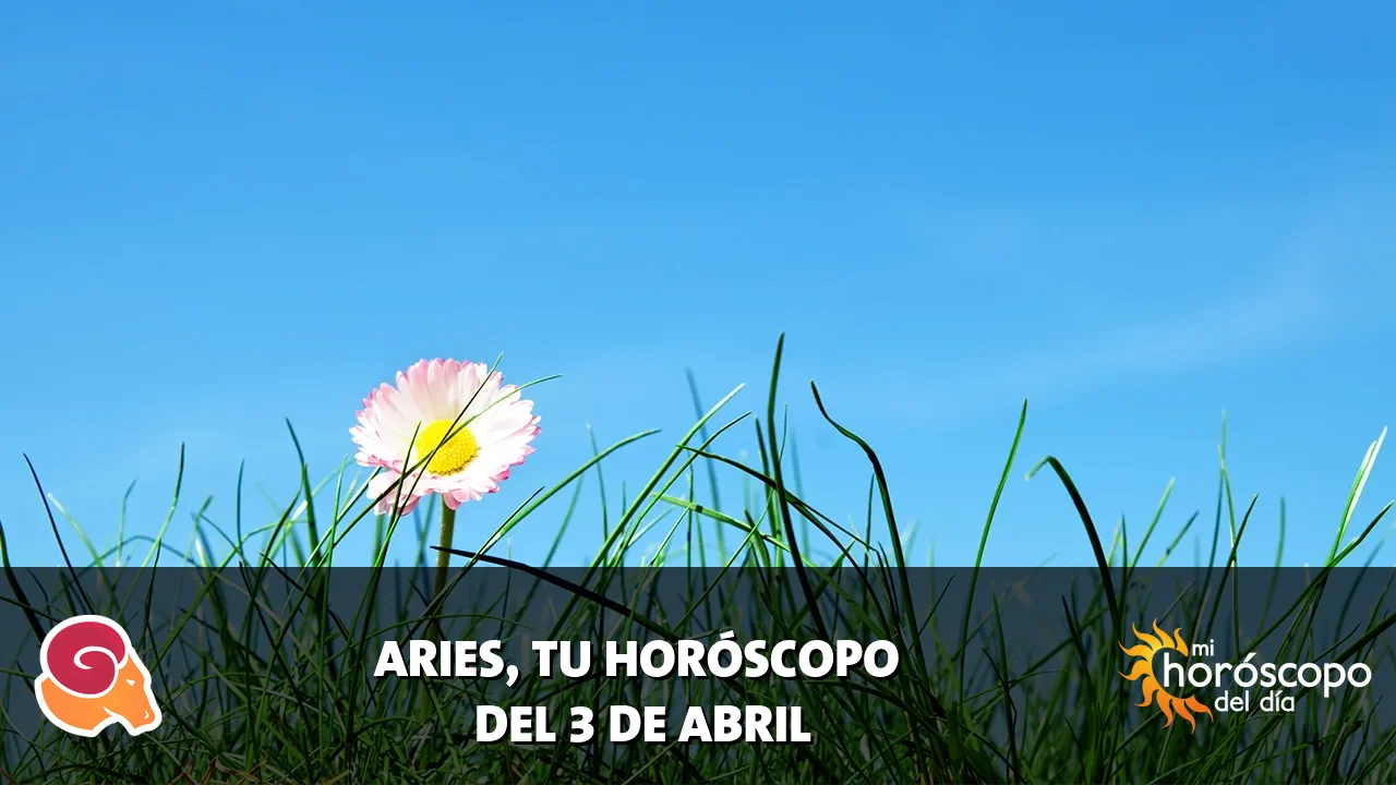 Horóscopo de Aries del viernes 3 de abril de 2026