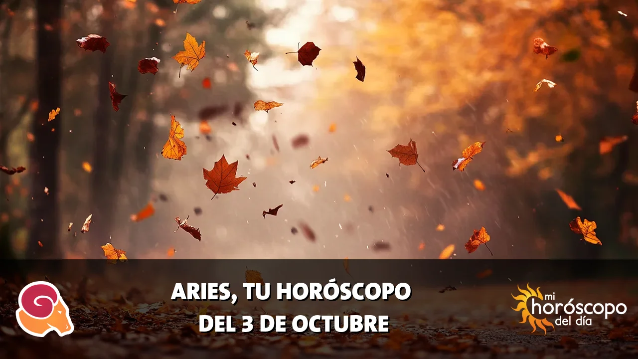 Horóscopo de Aries del sábado 3 de octubre de 2026