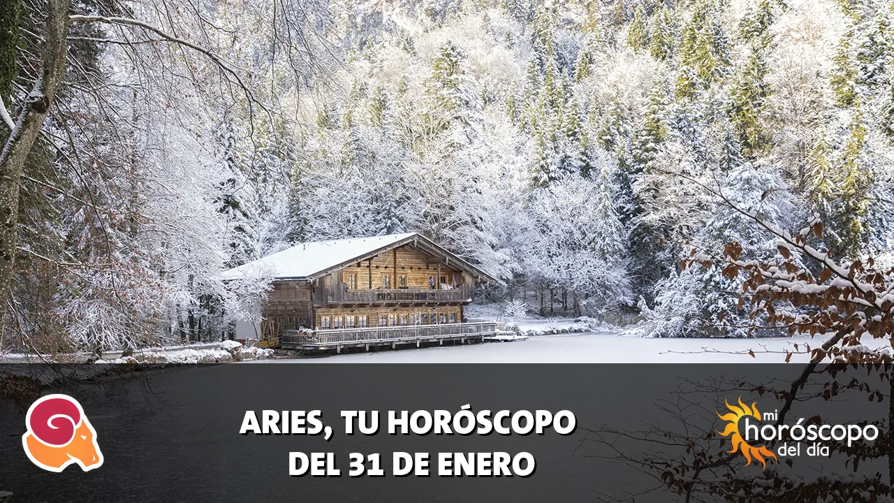 Horóscopo de Aries del sábado 31 de enero de 2026