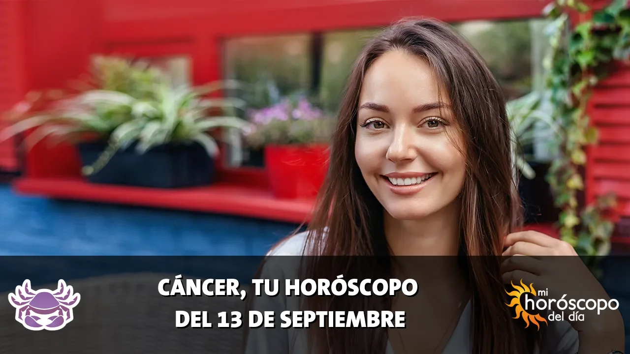 Horóscopo de Cáncer del domingo 13 de septiembre de 2026