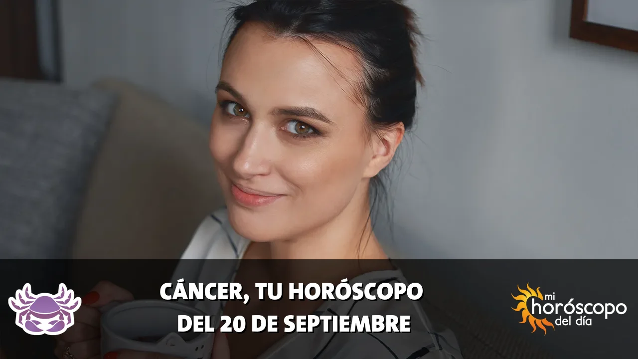 Horóscopo de Cáncer del domingo 20 de septiembre de 2026
