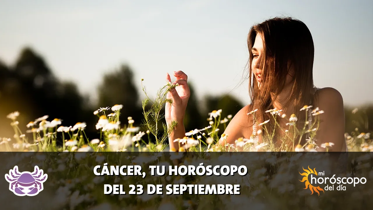 Horóscopo de Cáncer del miércoles 23 de septiembre de 2026