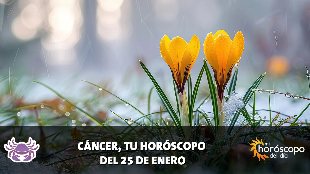 Horóscopo de Cáncer del domingo 25 de enero de 2026
