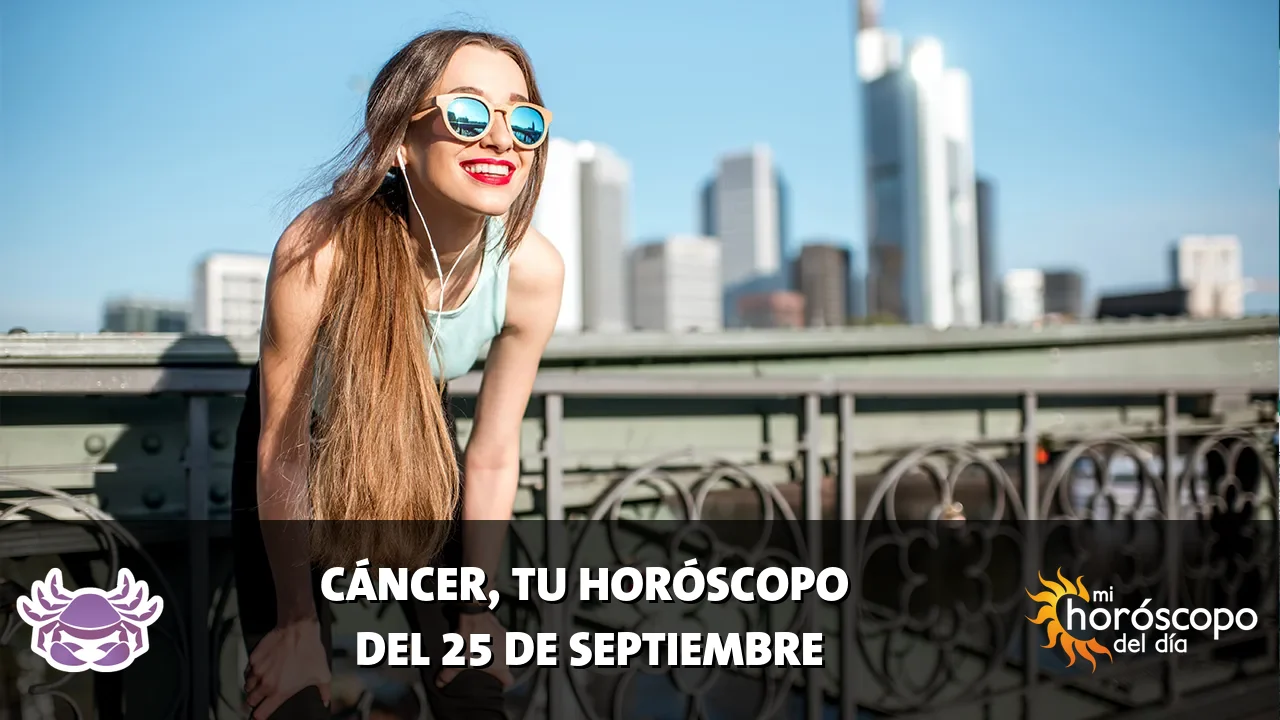 Horóscopo de Cáncer del viernes 25 de septiembre de 2026