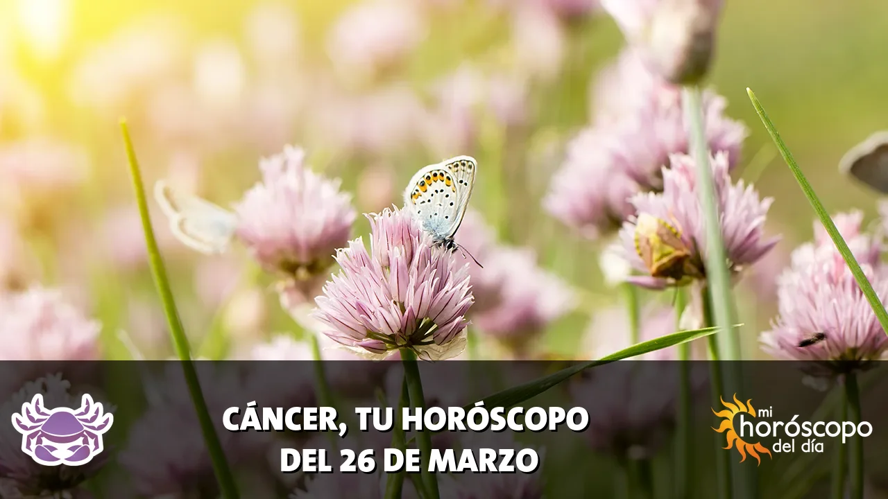 Horóscopo de Cáncer del jueves 26 de marzo de 2026