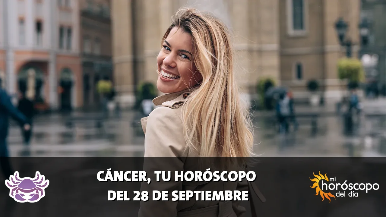 Horóscopo de Cáncer del lunes 28 de septiembre de 2026