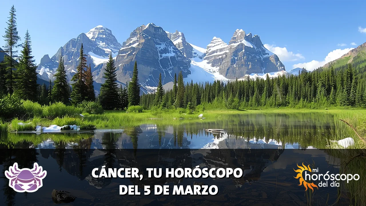 Horóscopo de Cáncer del jueves 5 de marzo de 2026