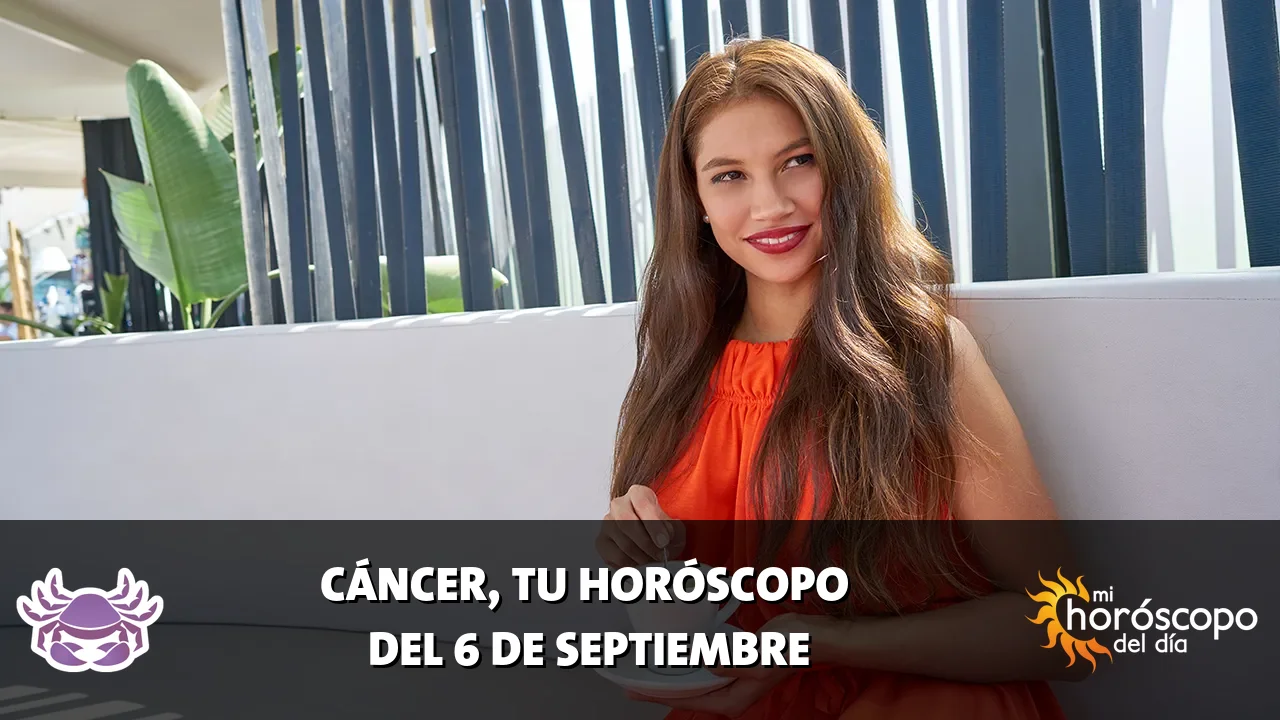 Horóscopo de Cáncer del domingo 6 de septiembre de 2026
