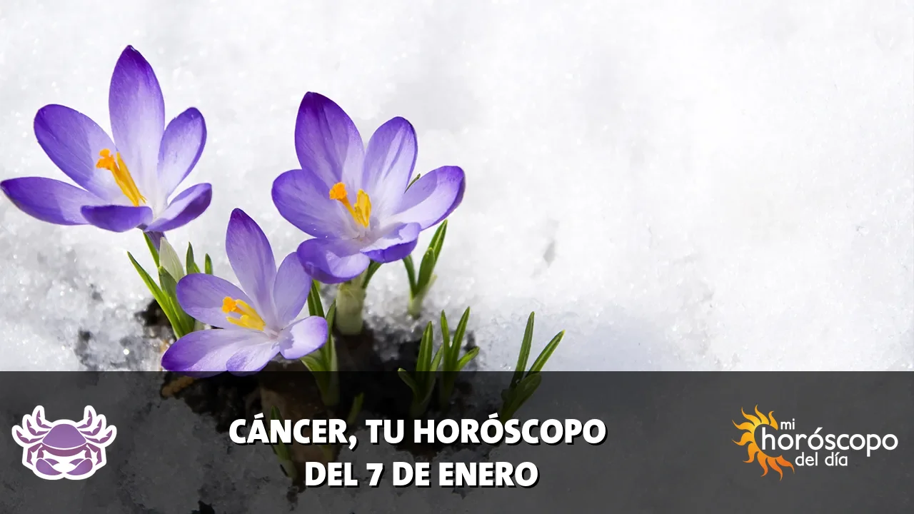 Horóscopo de Cáncer del miércoles 7 de enero de 2026