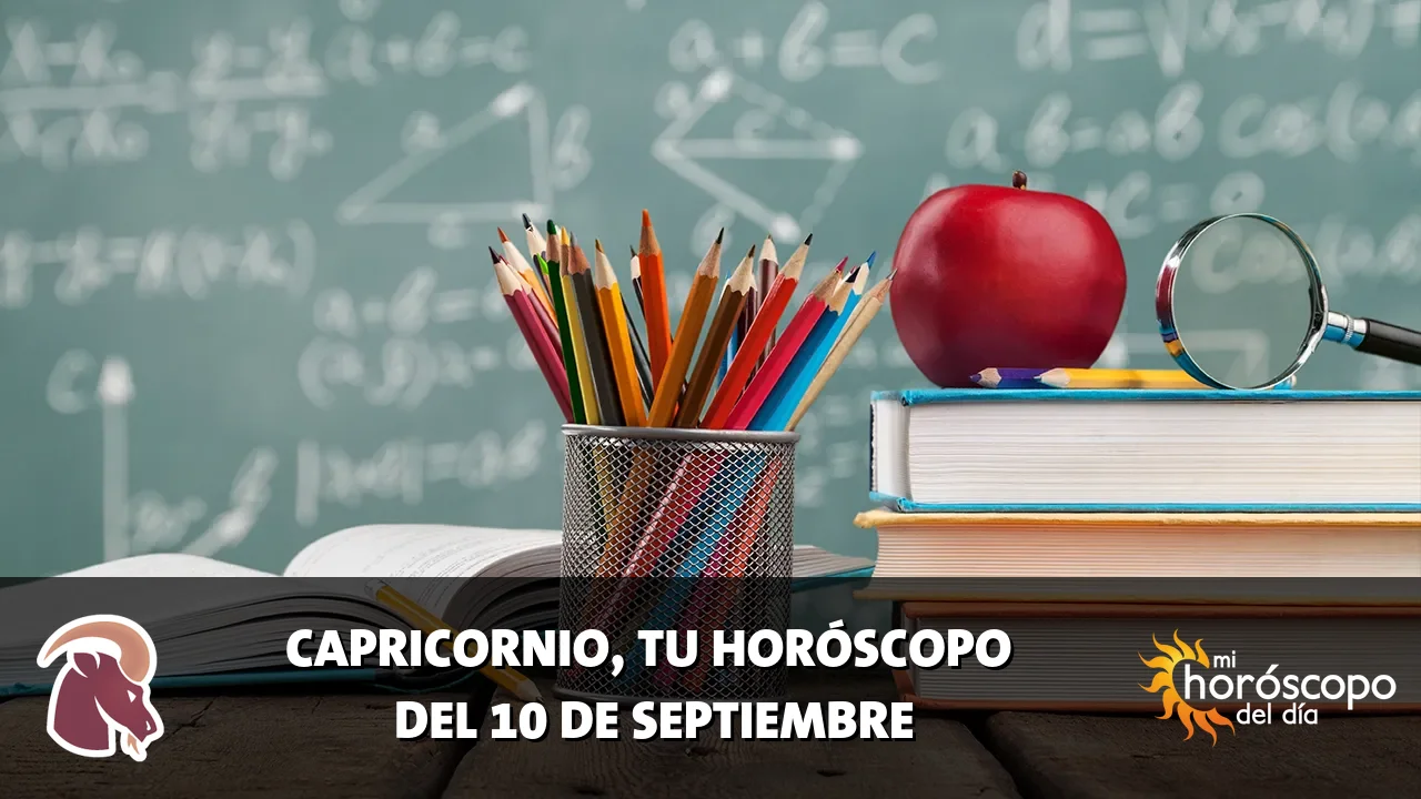 Horóscopo de Capricornio del jueves 10 de septiembre de 2026