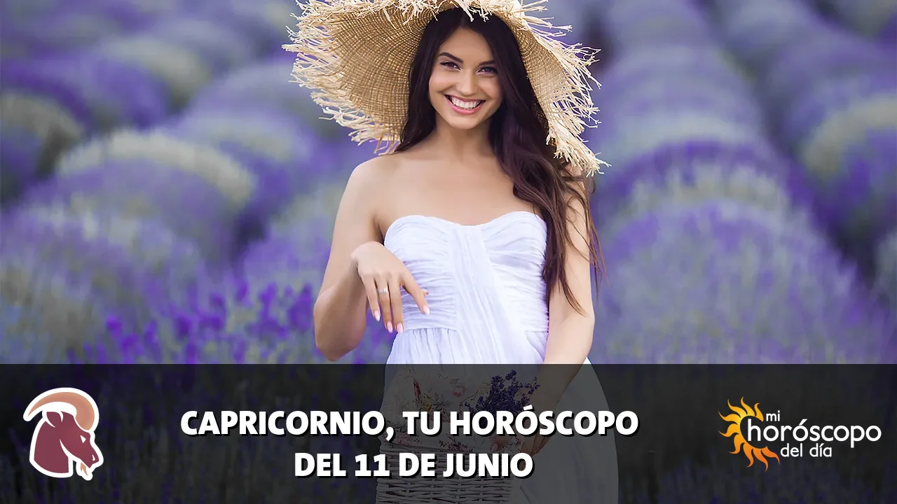 Horóscopo de Capricornio del jueves 11 de junio de 2026