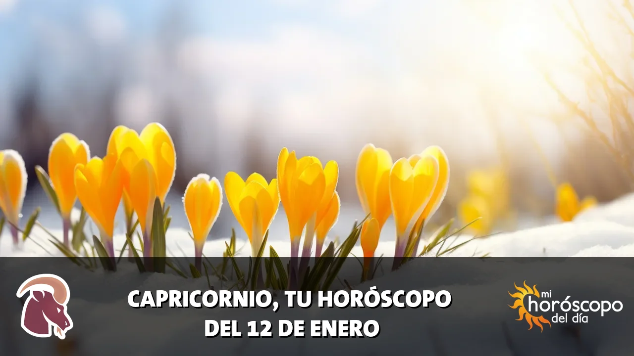 Horóscopo de Capricornio del lunes 12 de enero de 2026