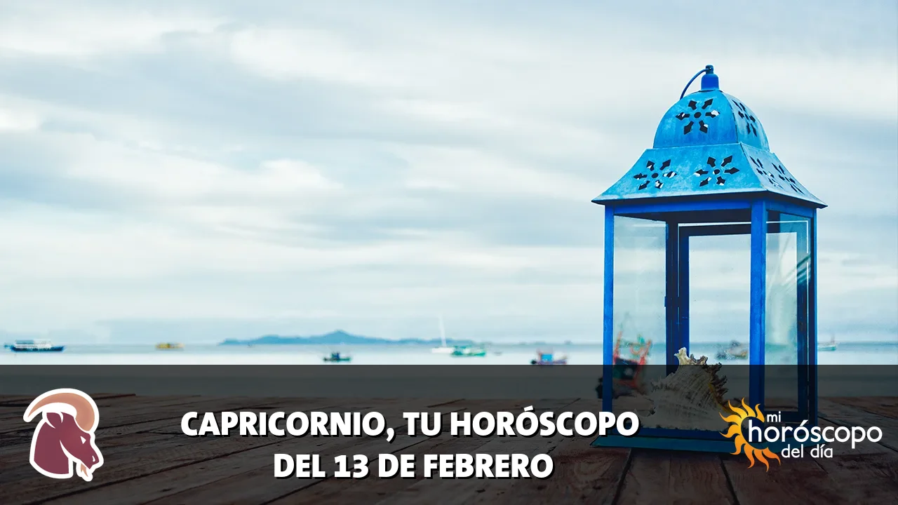 Horóscopo de Capricornio del viernes 13 de febrero de 2026