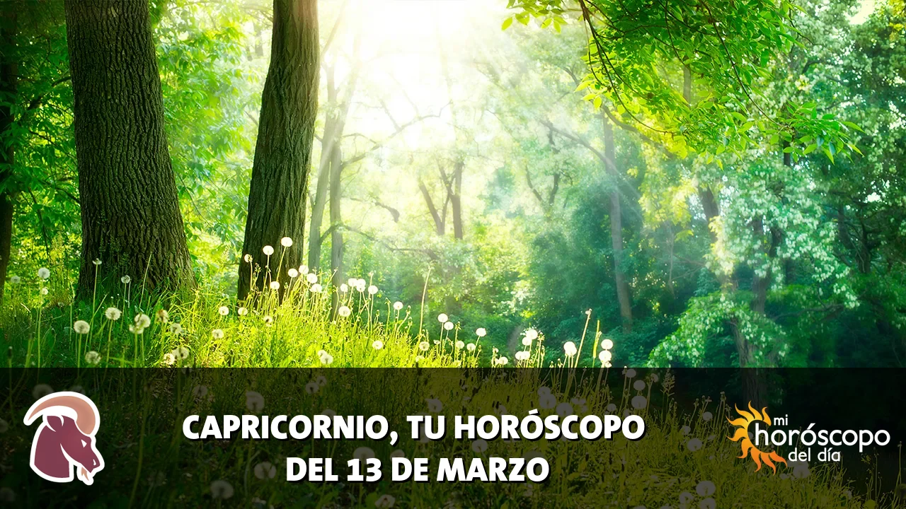 Horóscopo de Capricornio del viernes 13 de marzo de 2026