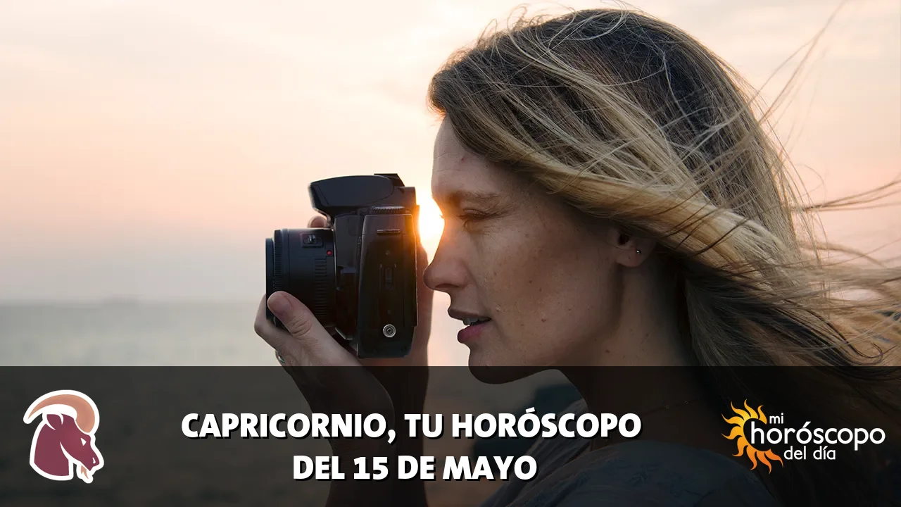 Horóscopo de Capricornio del viernes 15 de mayo de 2026