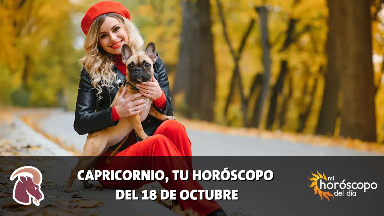 Horóscopo de Capricornio del domingo 18 de octubre de 2026