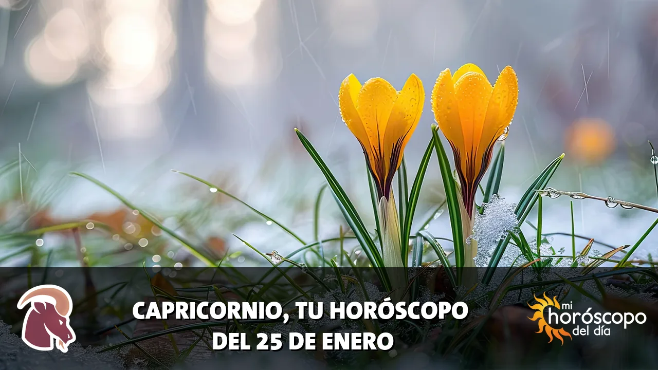 Horóscopo de Capricornio del domingo 25 de enero de 2026