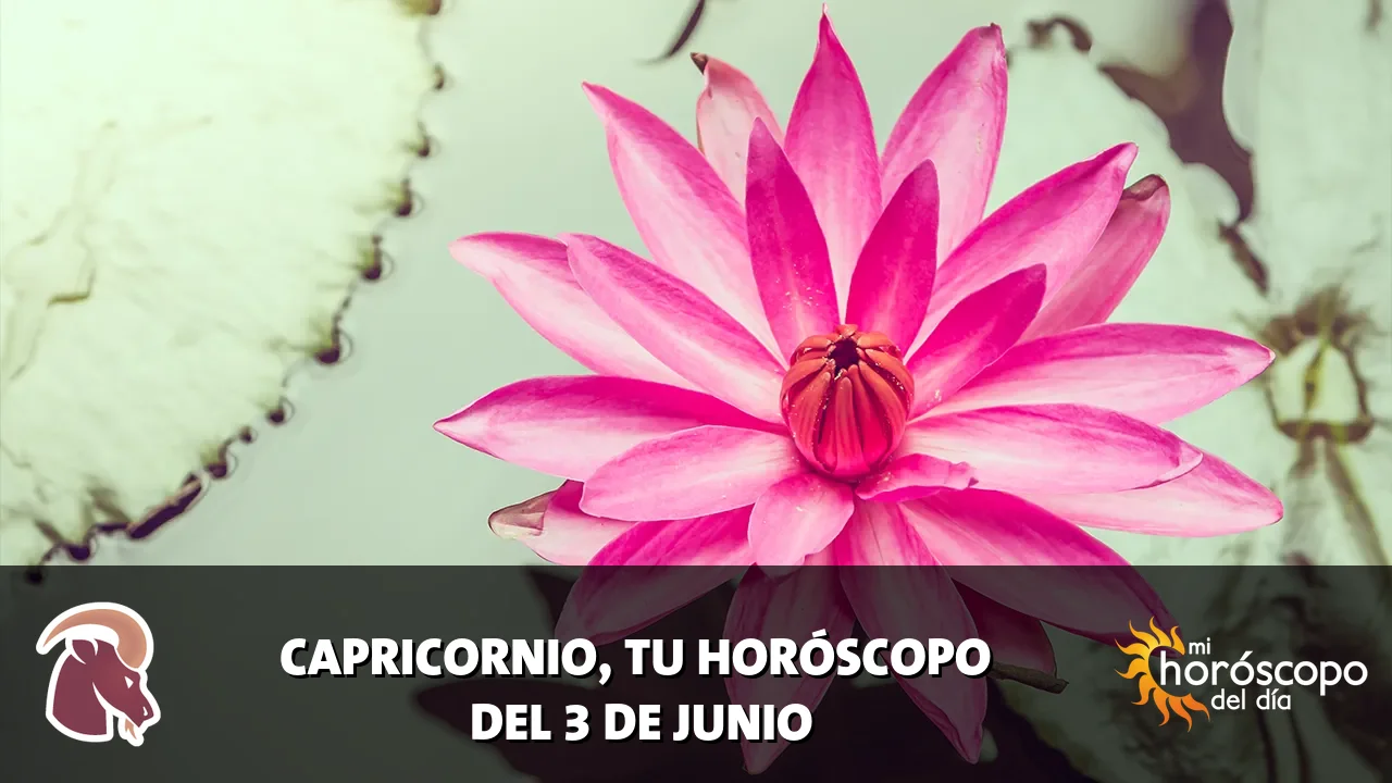 Horóscopo de Capricornio del miércoles 3 de junio de 2026
