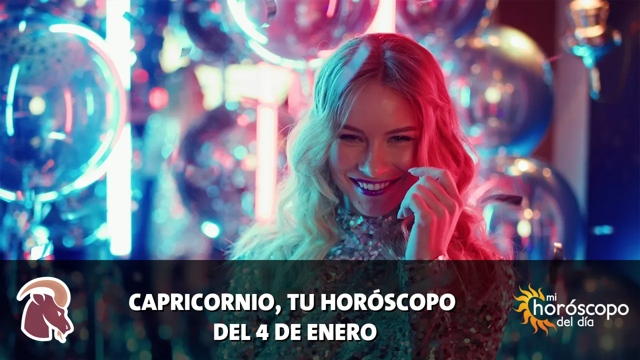 Horóscopo de Capricornio del domingo 4 de enero de 2026