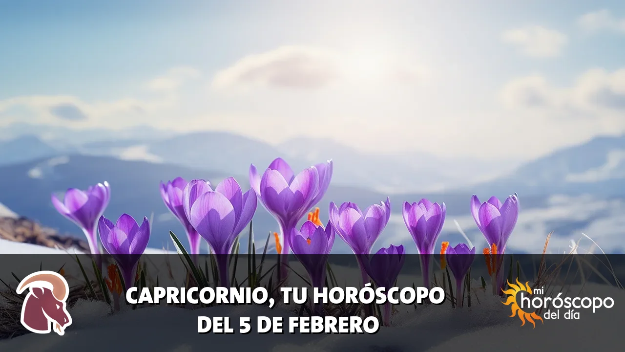Horóscopo de Capricornio del jueves 5 de febrero de 2026