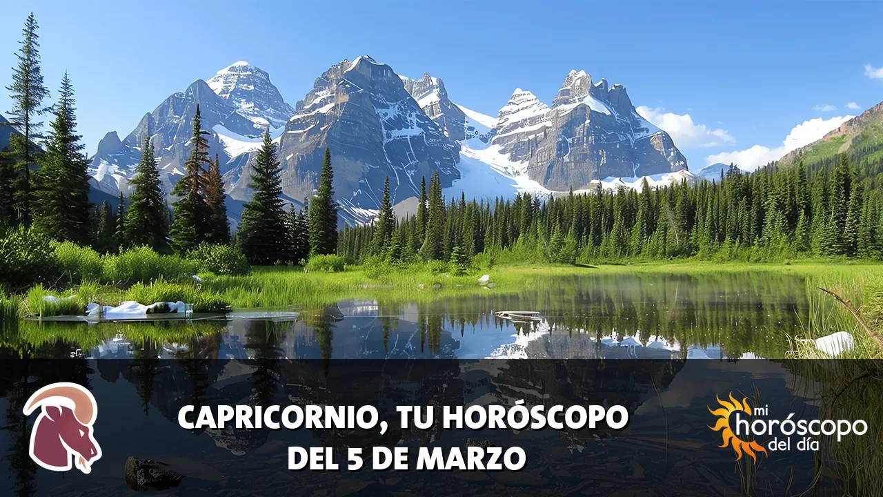Horóscopo de Capricornio del jueves 5 de marzo de 2026