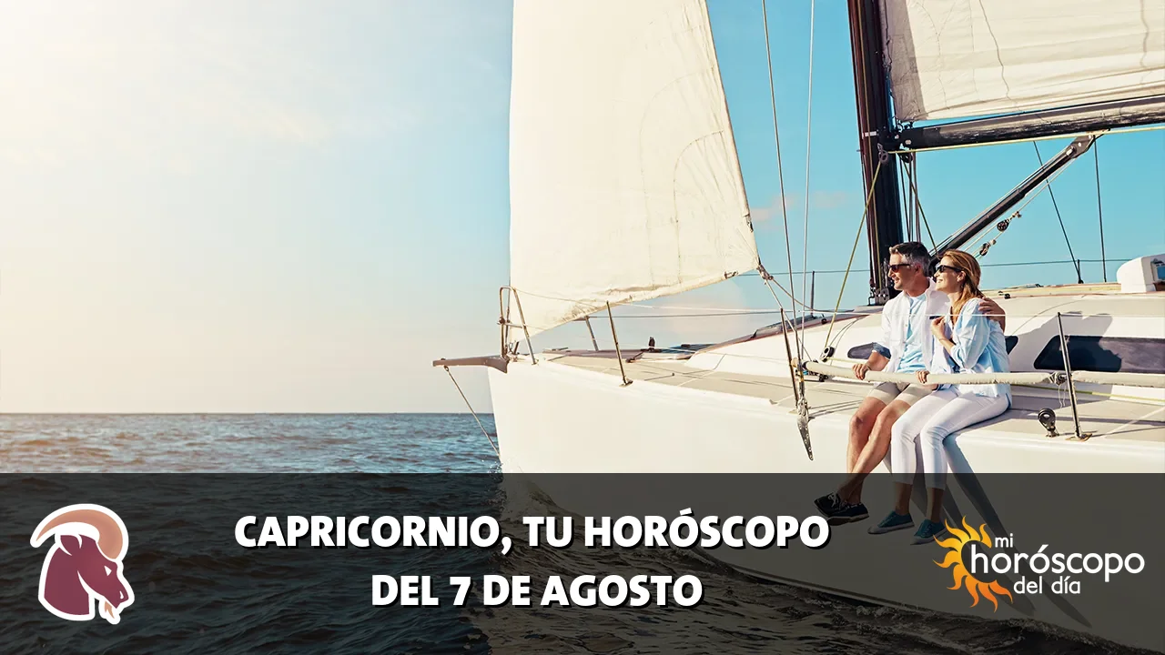 Horóscopo de Capricornio del viernes 7 de agosto de 2026