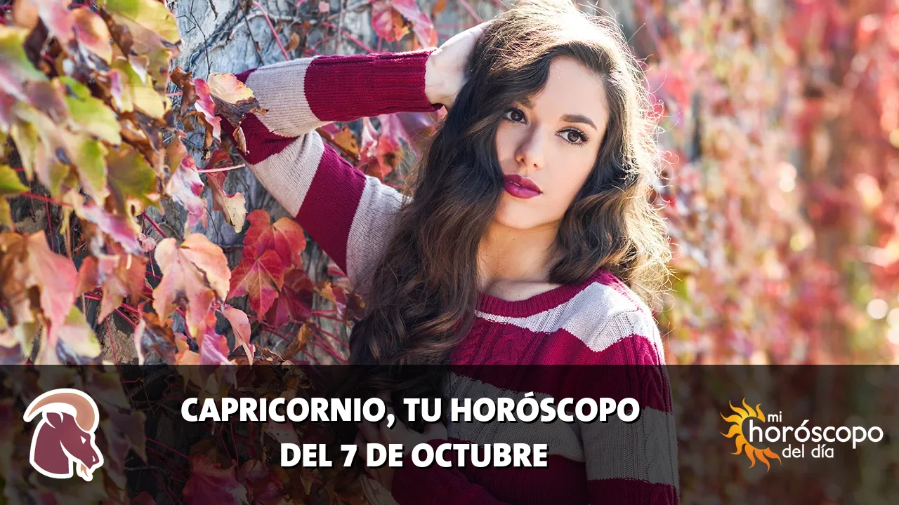 Horóscopo de Capricornio del miércoles 7 de octubre de 2026